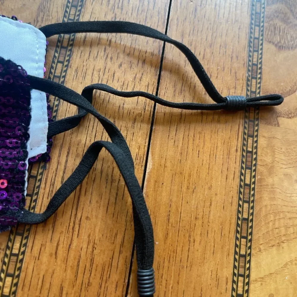 Purple Sequin Face Mask!